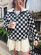 The Sofie Checkered Pullover
